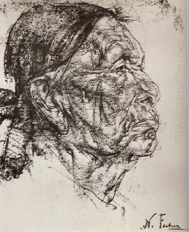 Indian head portrait, Nikolay Fechin